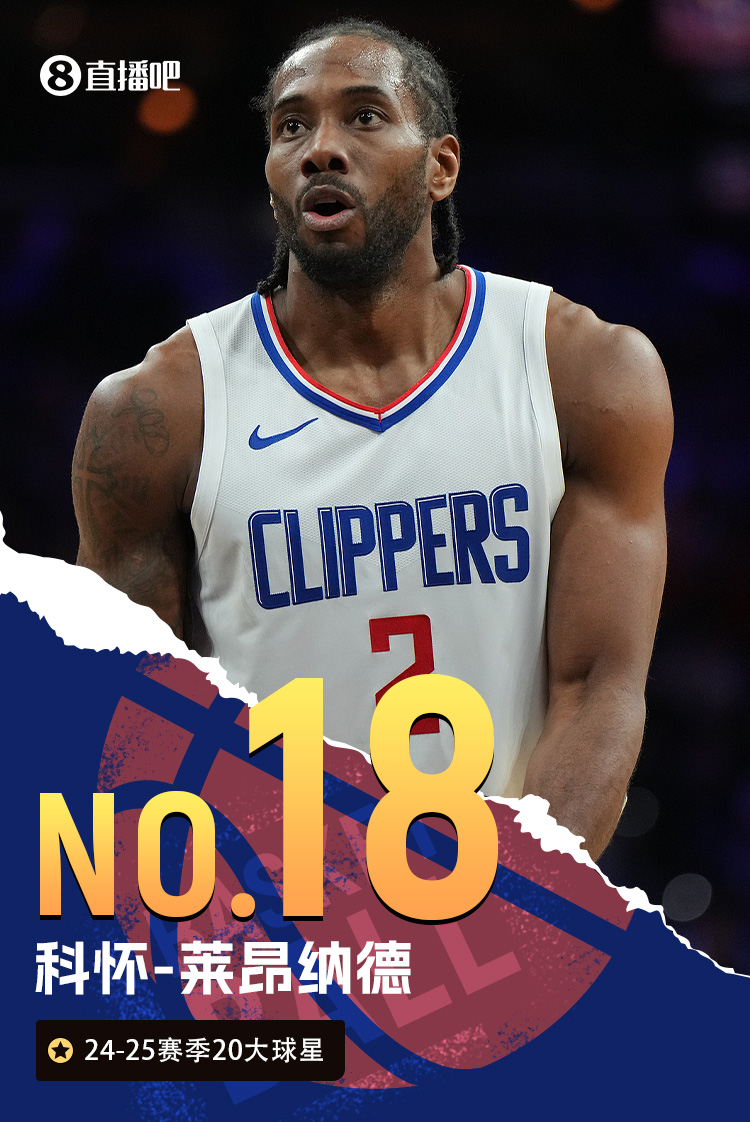 NBA新赛季20大球星之No.18：科怀-莱昂纳德